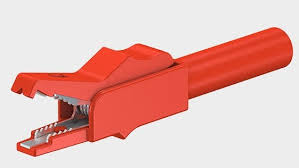 Crocodile clip small, red  /  black; 300 V CAT II SAGK4-K