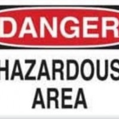 "Hazardous Area" SIGNAGE - A3 SIZE