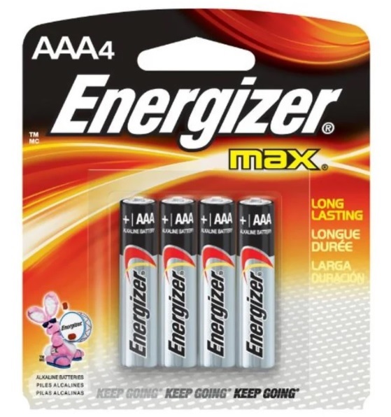 [DELIVER TO LABUAN ONLY] ENERGIZER BATTERY AAA, 4PCS      /      PACK