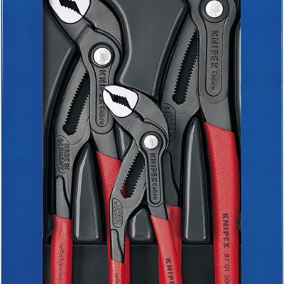Knipex 00 20 09 V02 Cobra Water Pump Plier 3 Piece Set