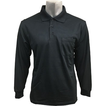 T-Shirt Collar & Long Sleeve (BLACK)