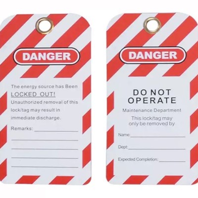 CUSTOMIZE Sizing LOTO Tag 143mm x 80mm (Do Not Operate) (100PCS)