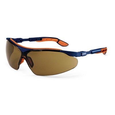 Uvex 9160-268 I-vo Safety Eyewear, Brown Lens, Sunglare filter version, Anti Scratch, Anti Fog