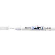 Zebra Paint Marker White (10pcs   /   box)