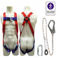 PICASAF 980213 Full Body Safety Harness, Single Lanyard