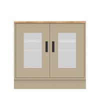 SANYON Marine Furniture Aluminum Storage Cabinet With Wooden Top And Stainless Steel Base-W900 Width-SYML-009